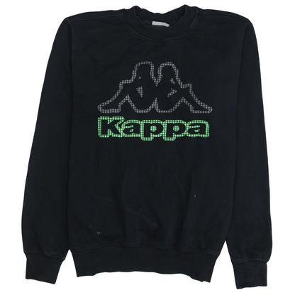 Mens UK Size M Kappa Black Pullover Sweatshirt