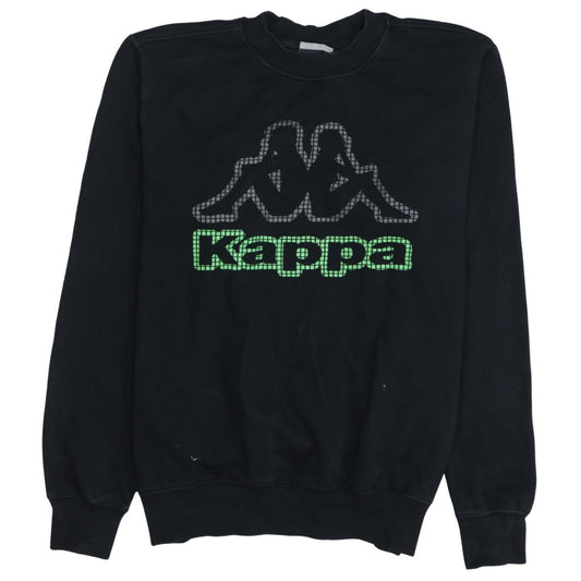 Mens UK Size M Kappa Black Pullover Sweatshirt