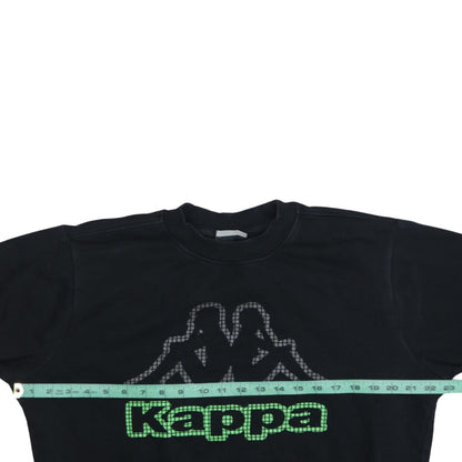 Mens UK Size M Kappa Black Pullover Sweatshirt