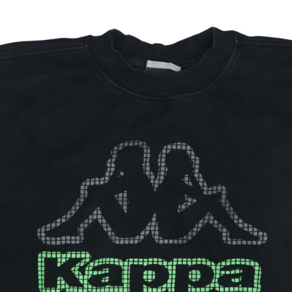 Mens UK Size M Kappa Black Pullover Sweatshirt