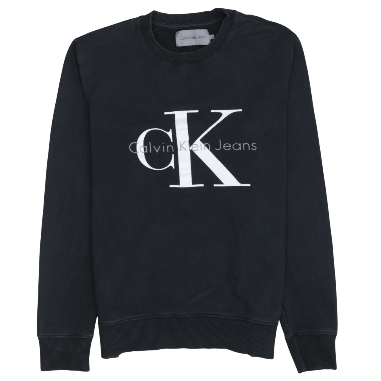 Mens UK Size M Calvin Klein Jeans Black Pullover Sweatshirt