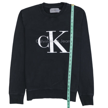Mens UK Size M Calvin Klein Jeans Black Pullover Sweatshirt
