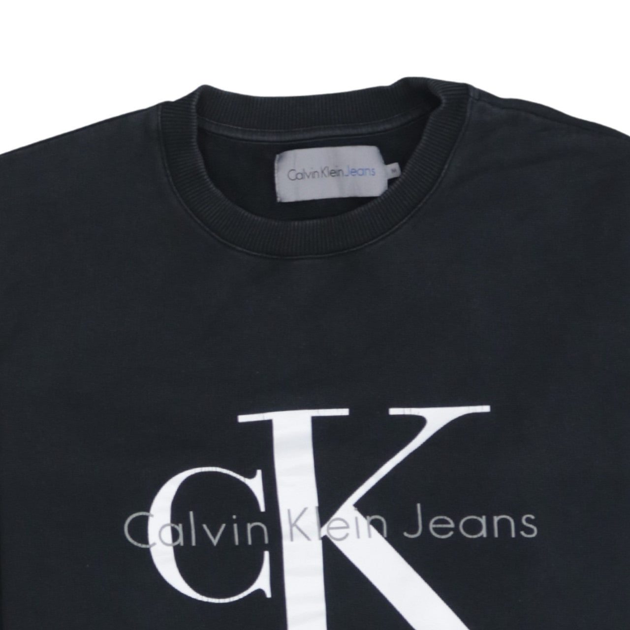 Mens UK Size M Calvin Klein Jeans Black Pullover Sweatshirt