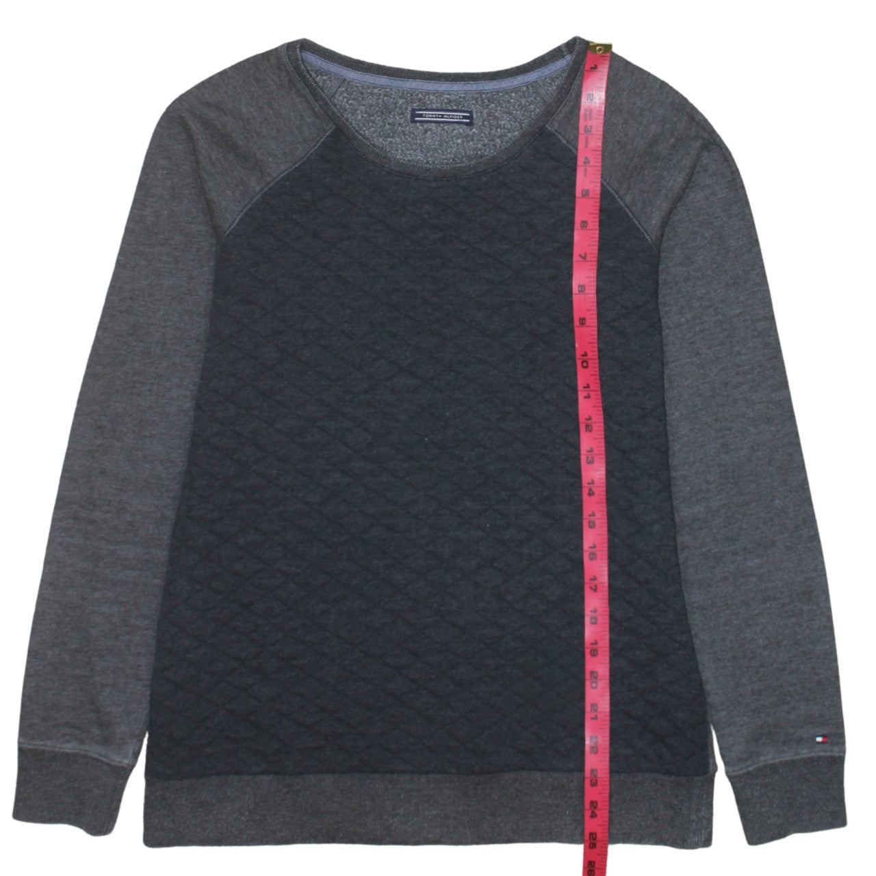 Mens UK Size L Tommy Hilfiger Grey Pullover Sweatshirt