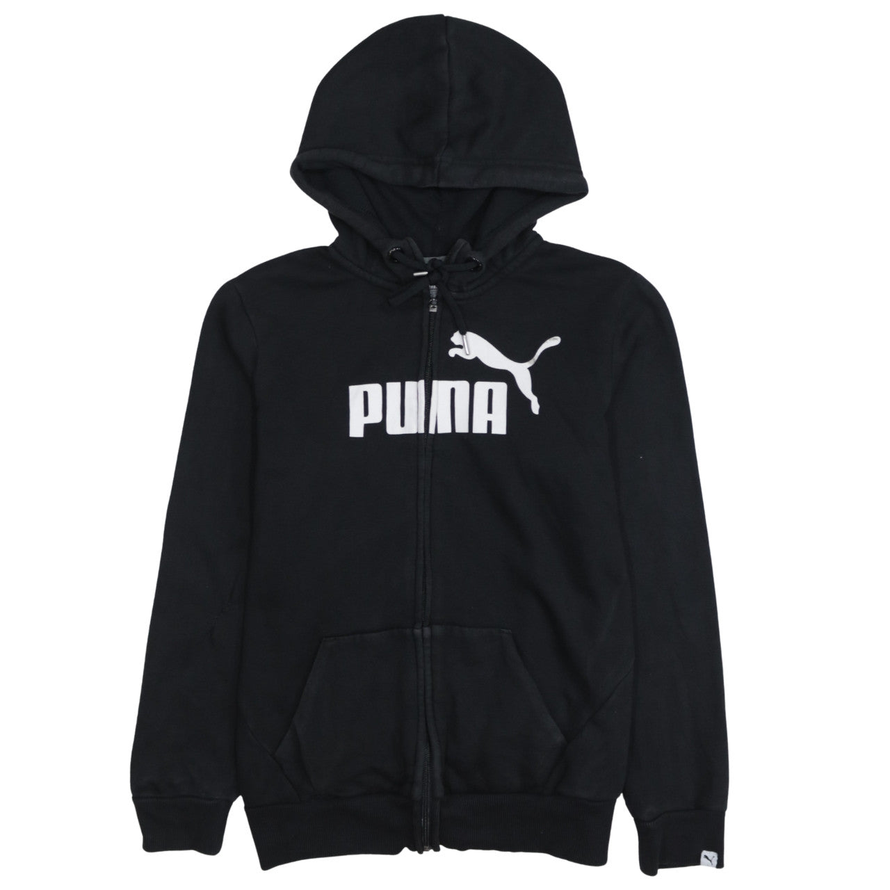 Mens UK Size M PUMA Black Full Zip Hoodie