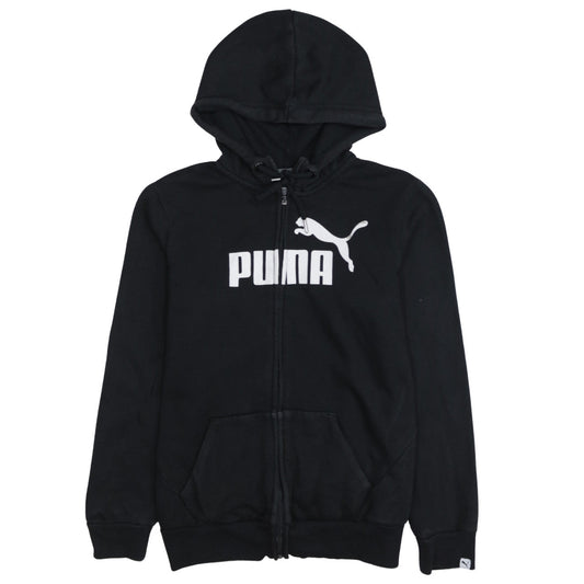 Mens UK Size M PUMA Black Full Zip Hoodie