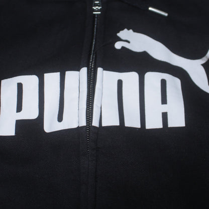 Mens UK Size M PUMA Black Full Zip Hoodie