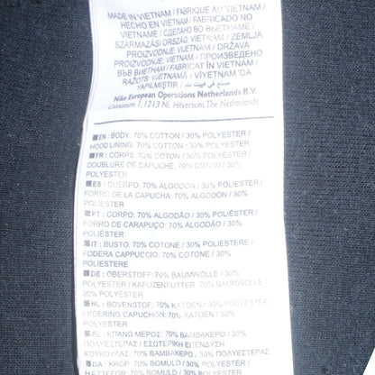 Mens UK Size S Nike Black Full Zip Hoodie