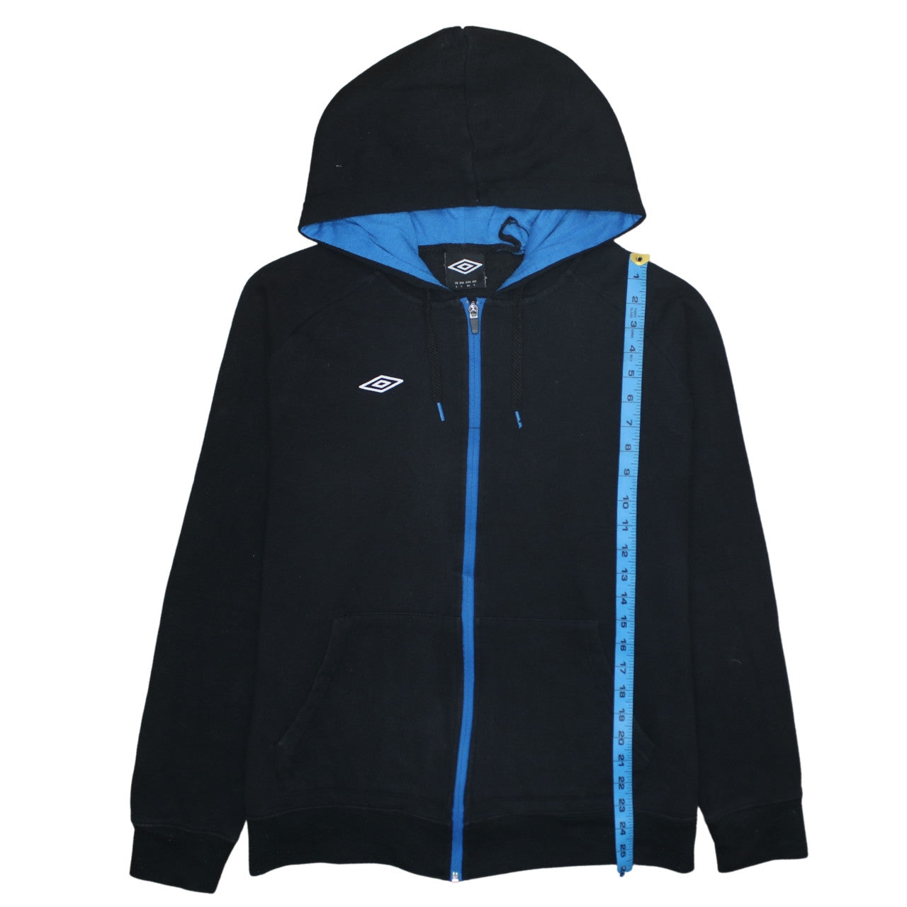 Mens UK Size L Umbro Black Full Zip Hoodie