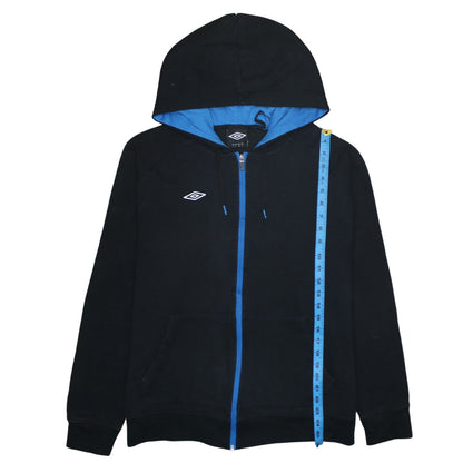Mens UK Size L Umbro Black Full Zip Hoodie