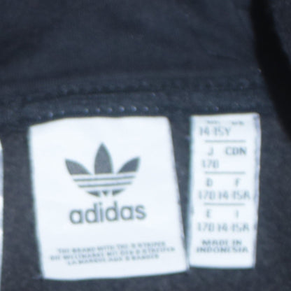 Adidas Boys Black Pullover Hoodie 14 Years Classic Trefoil Sweatshirt
