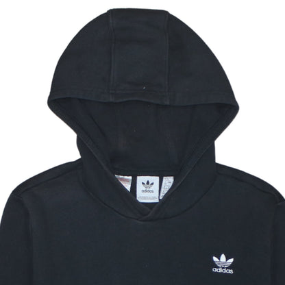 Adidas Boys Black Pullover Hoodie 14 Years Classic Trefoil Sweatshirt