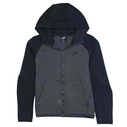 Mens UK Size M Nike Grey Full Zip Hoodie