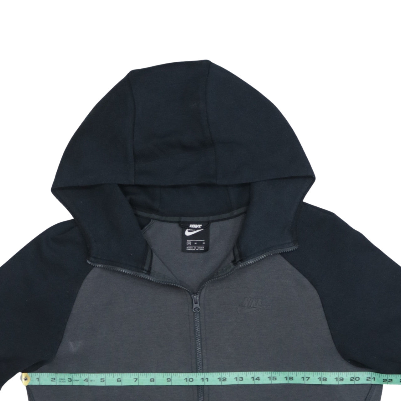 Mens UK Size M Nike Grey Full Zip Hoodie