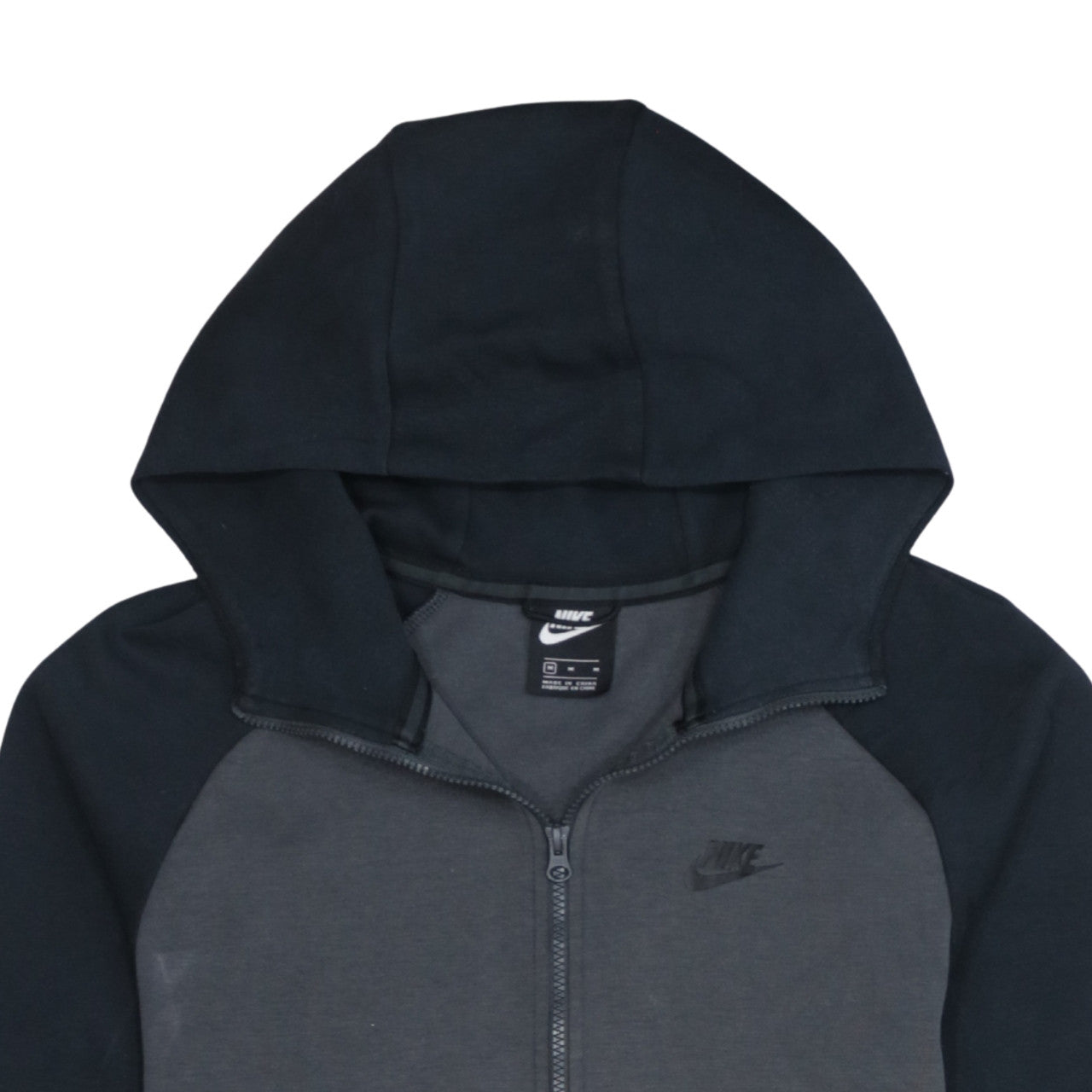 Mens UK Size M Nike Grey Full Zip Hoodie