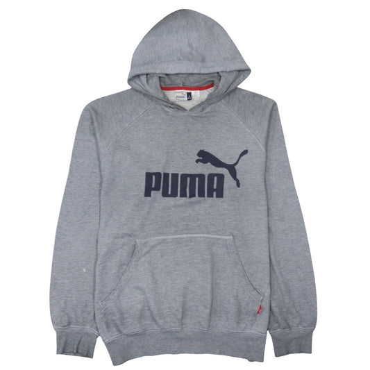 Mens UK Size L PUMA Grey Pullover Hoodie