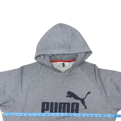 Mens UK Size L PUMA Grey Pullover Hoodie