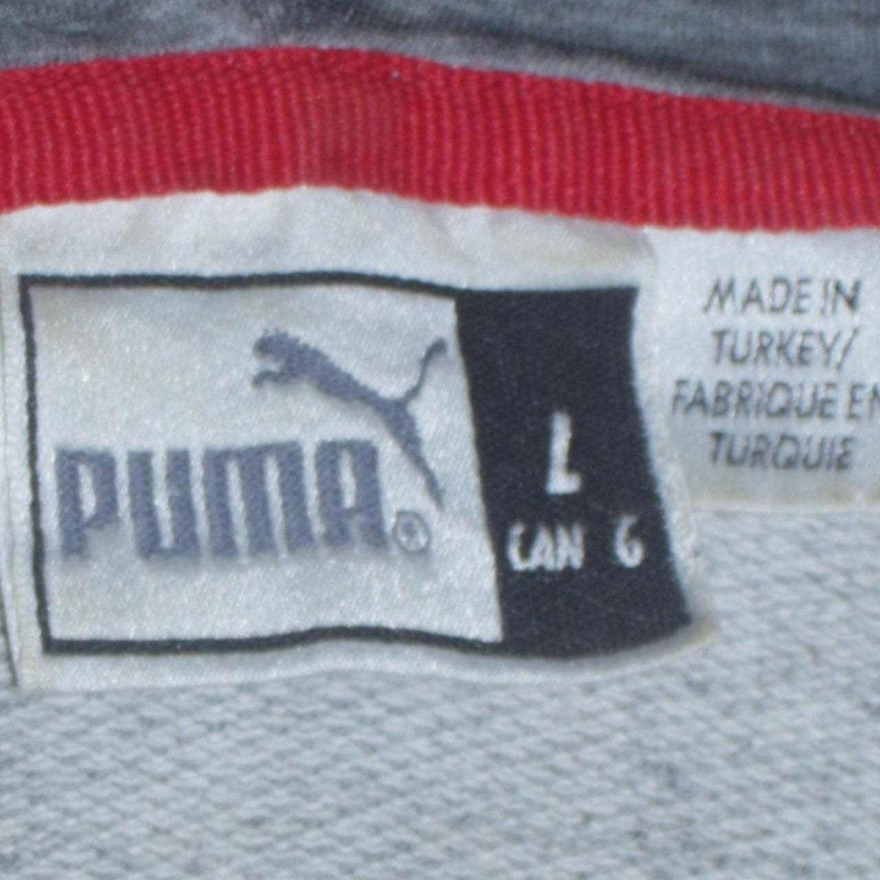 Mens UK Size L PUMA Grey Pullover Hoodie