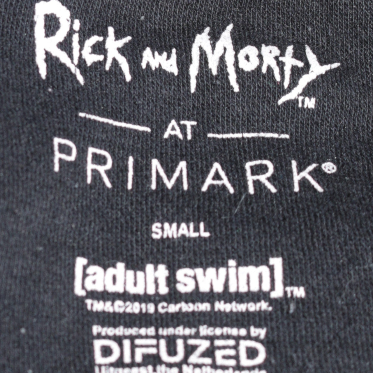 Mens UK Size S Primark Black Pullover Sweatshirt