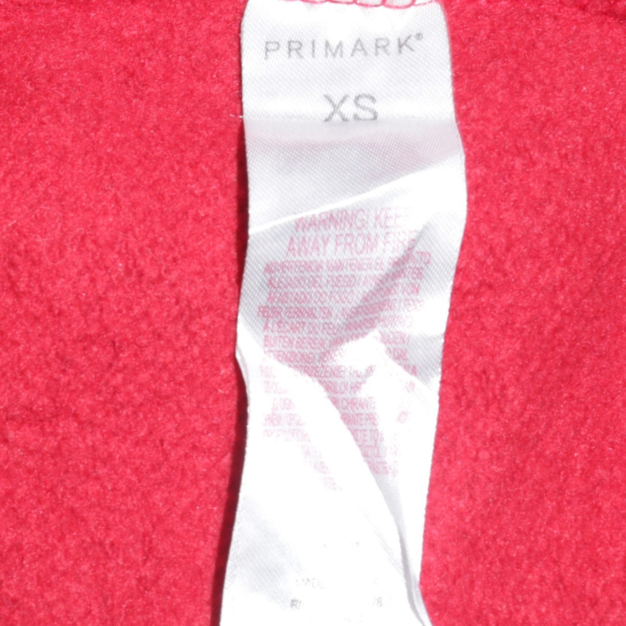 Mens UK Size XS Primark Red Pullover Hoodie