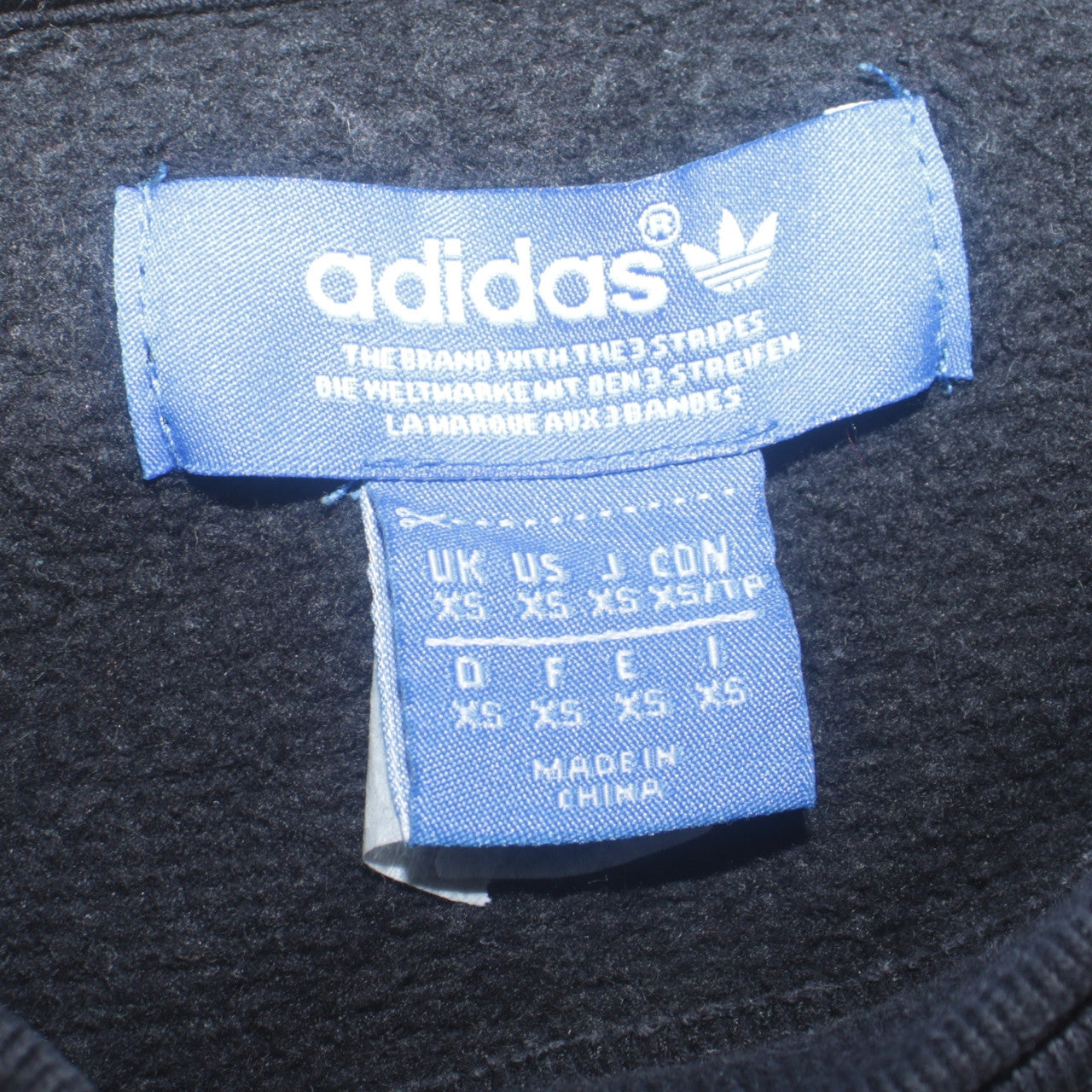 Womens UK Size XS adidas Black Pullover Sweatshirt