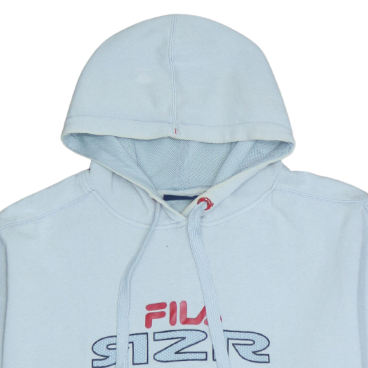 Mens UK Size 2XL FILA Blue Pullover Hoodie