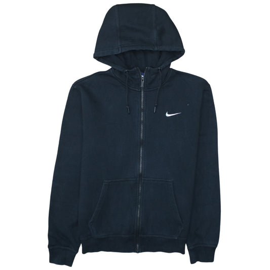 Womens UK Size M Nike Black Full Zip Hoodie