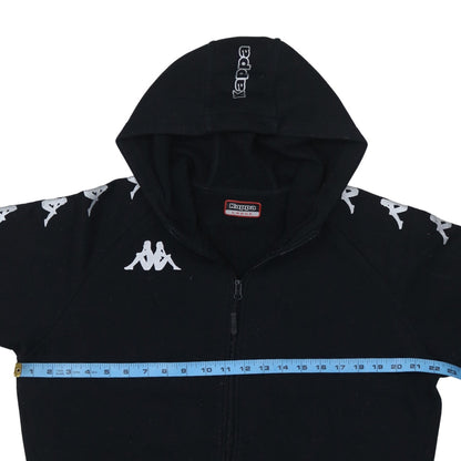 Mens UK Size L Kappa Black Full Zip Hoodie