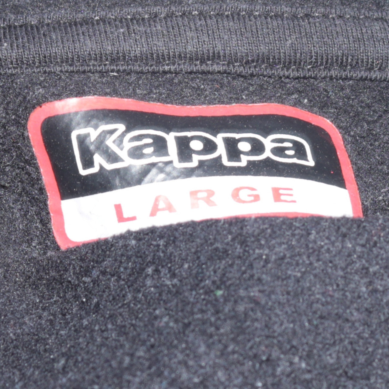 Mens UK Size L Kappa Black Full Zip Hoodie