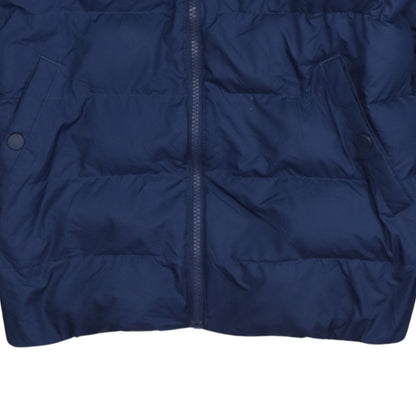 Nike Boys Blue XL Hooded Puffer Jacket Winter Zip Coat