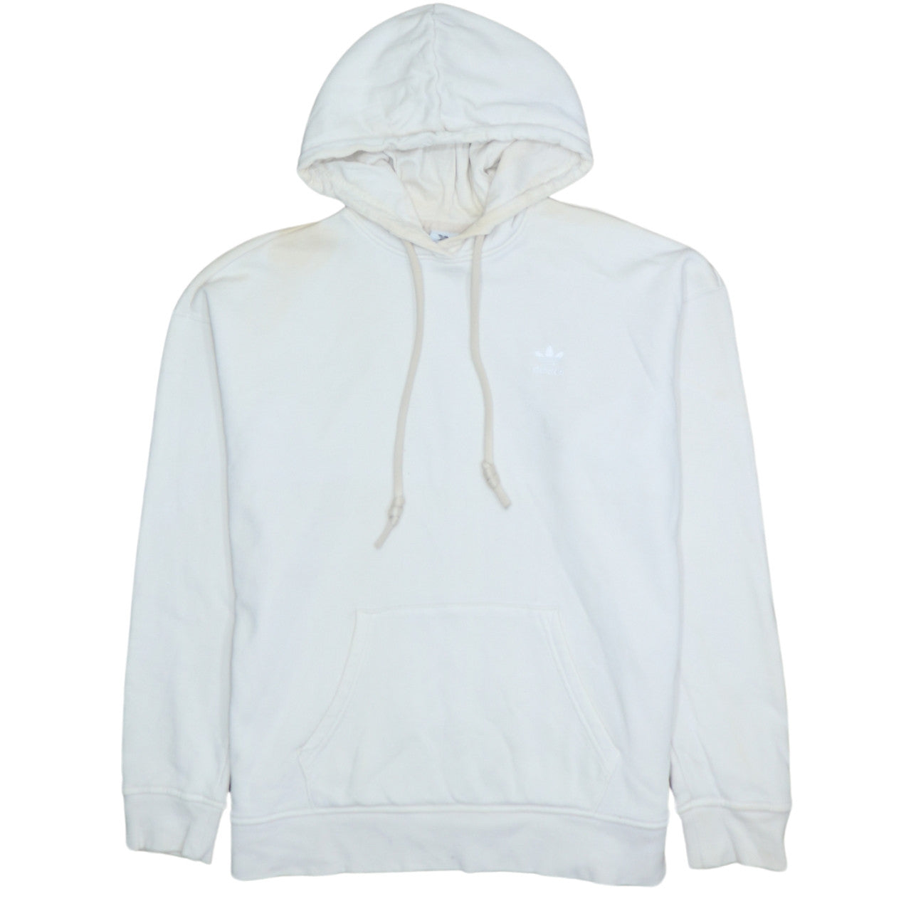 Womens UK Size 10 adidas White Pullover Hoodie