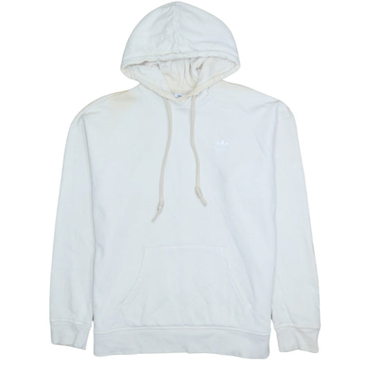 Womens UK Size 10 adidas White Pullover Hoodie