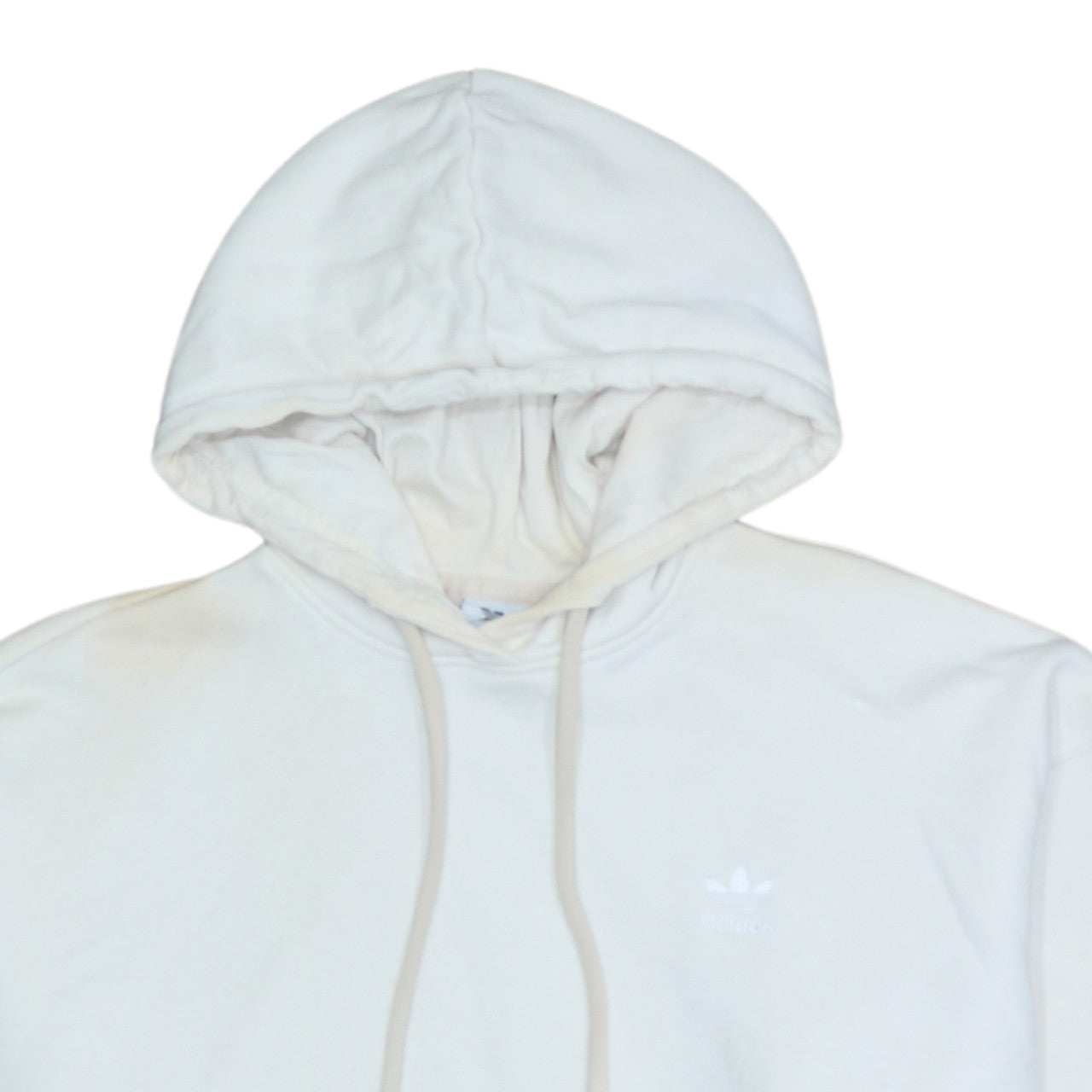 Womens UK Size 10 adidas White Pullover Hoodie