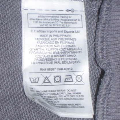 Mens UK Size S adidas Grey Pullover Hoodie