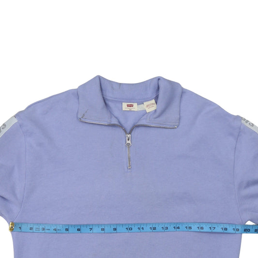 Womens UK Size 2XS Levi's Blue Pullover Sweatshirt