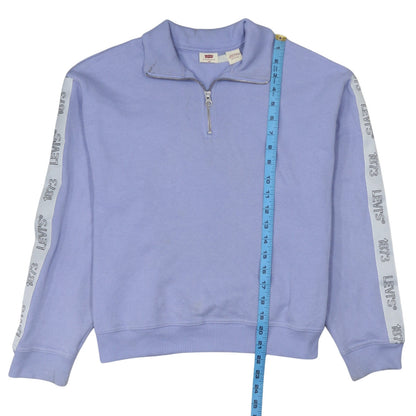 Womens UK Size 2XS Levi's Blue Pullover Sweatshirt