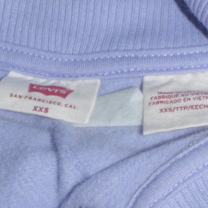 Womens UK Size 2XS Levi's Blue Pullover Sweatshirt