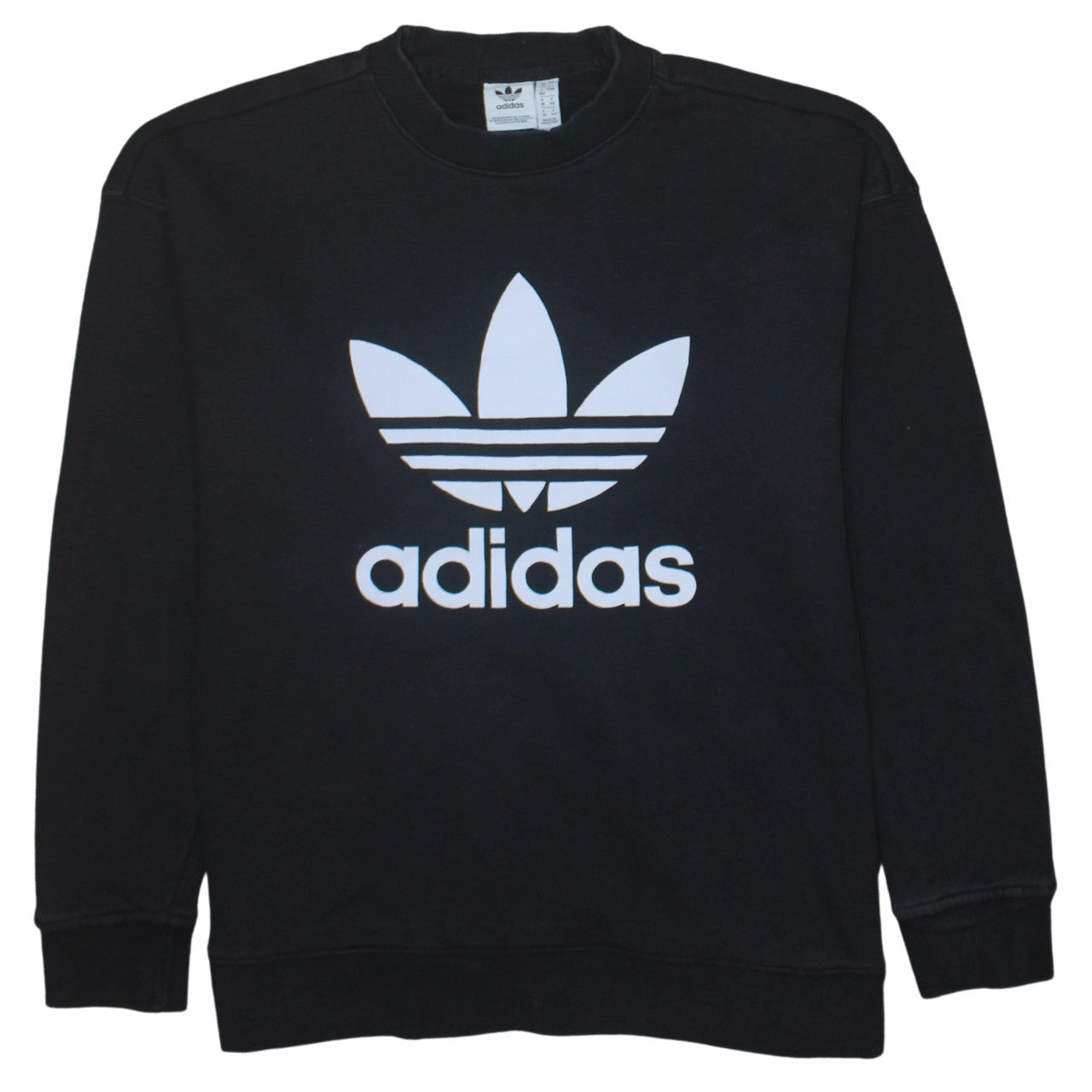 Womens UK Size 12 adidas Black Pullover Sweatshirt