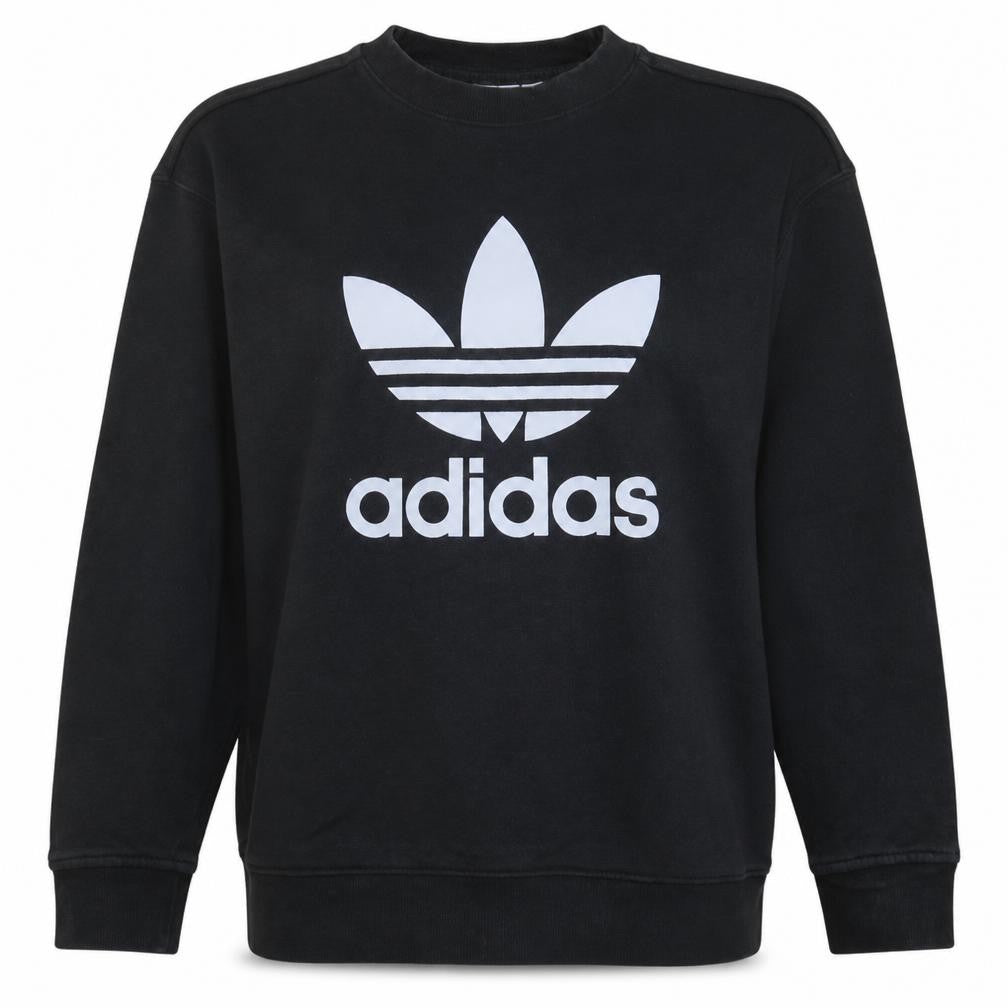 Womens UK Size 12 adidas Black Pullover Sweatshirt
