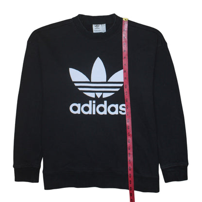 Womens UK Size 12 adidas Black Pullover Sweatshirt