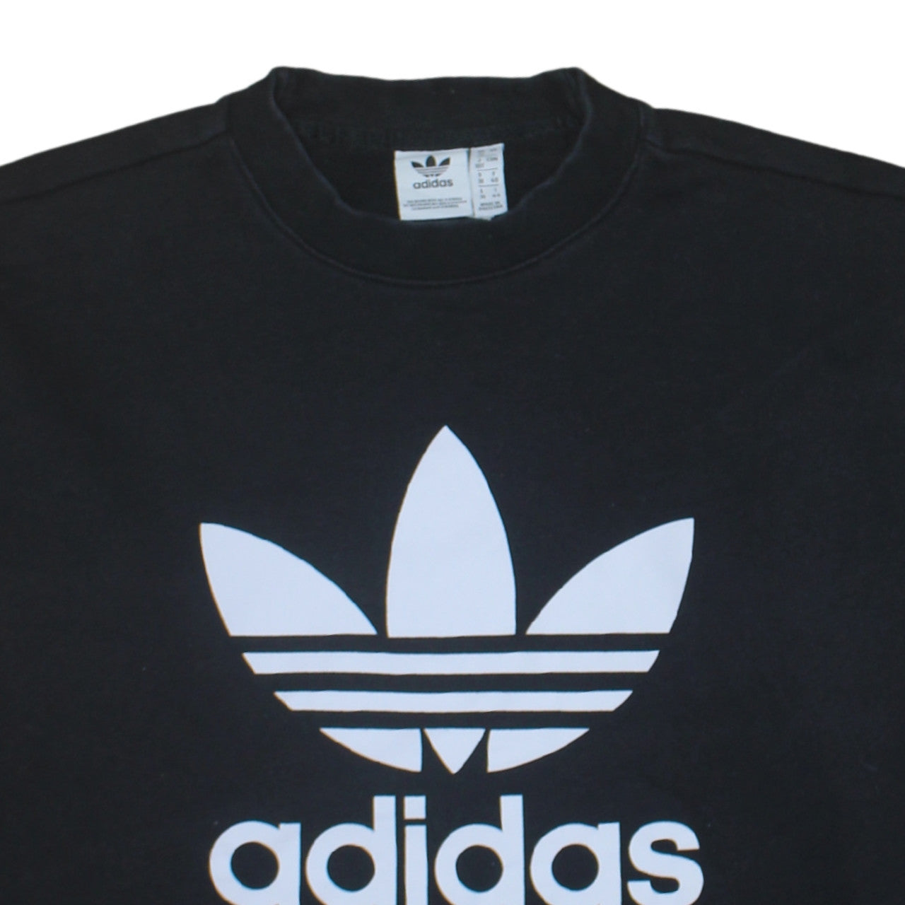 Womens UK Size 12 adidas Black Pullover Sweatshirt