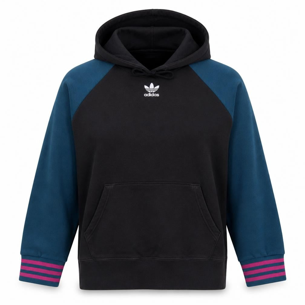 Womens UK Size 16 adidas Black Pullover Hoodie