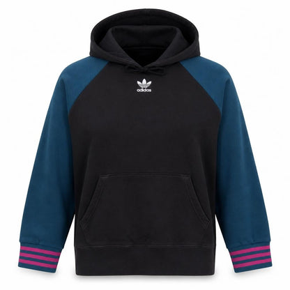 Womens UK Size 16 adidas Black Pullover Hoodie