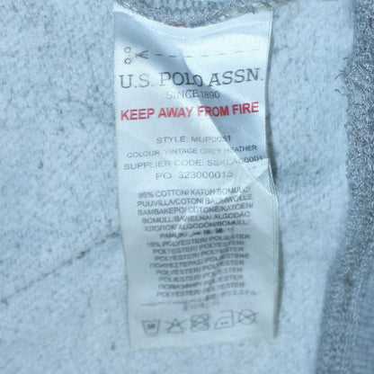 U.S. Polo Assn. Men's Grey Crew Neck Sweatshirt Size S Regular Fit