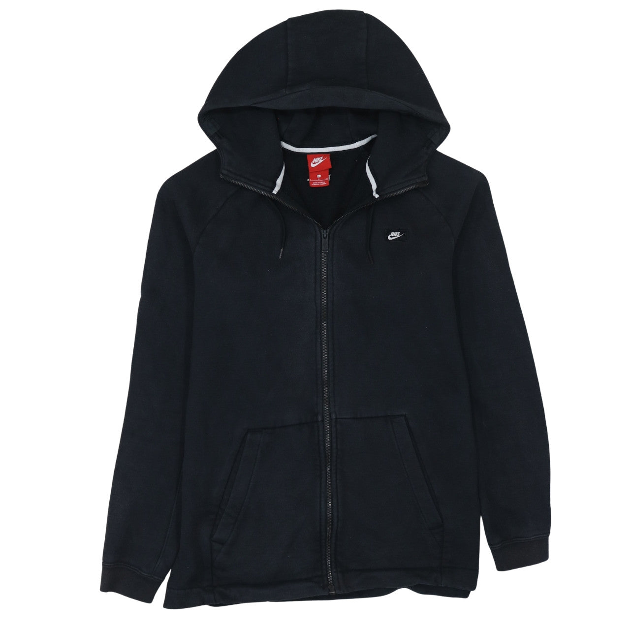 Mens UK Size L Nike Black Full Zip Hoodie