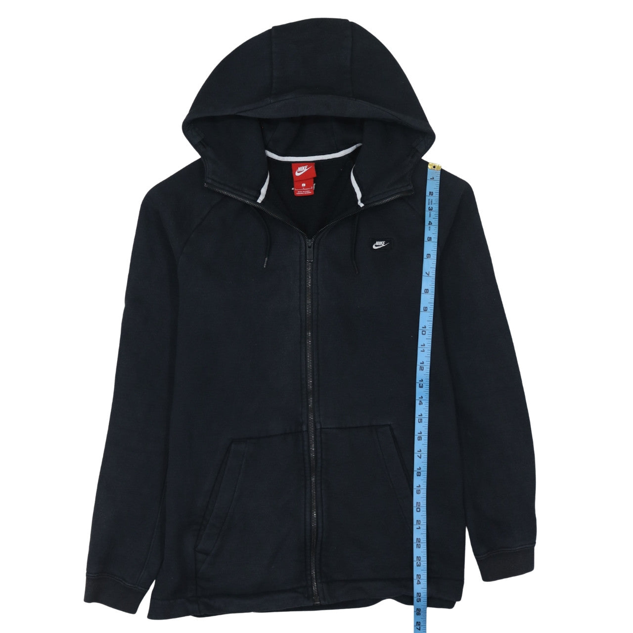 Mens UK Size L Nike Black Full Zip Hoodie