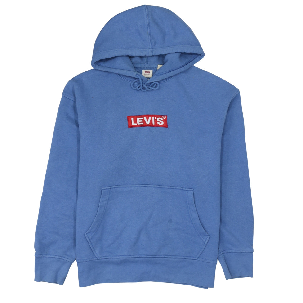 Mens UK Size M Levi's Blue Pullover Hoodie