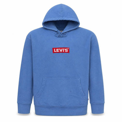 Mens UK Size M Levi's Blue Pullover Hoodie