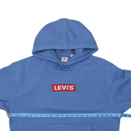 Mens UK Size M Levi's Blue Pullover Hoodie
