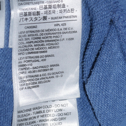 Mens UK Size M Levi's Blue Pullover Hoodie